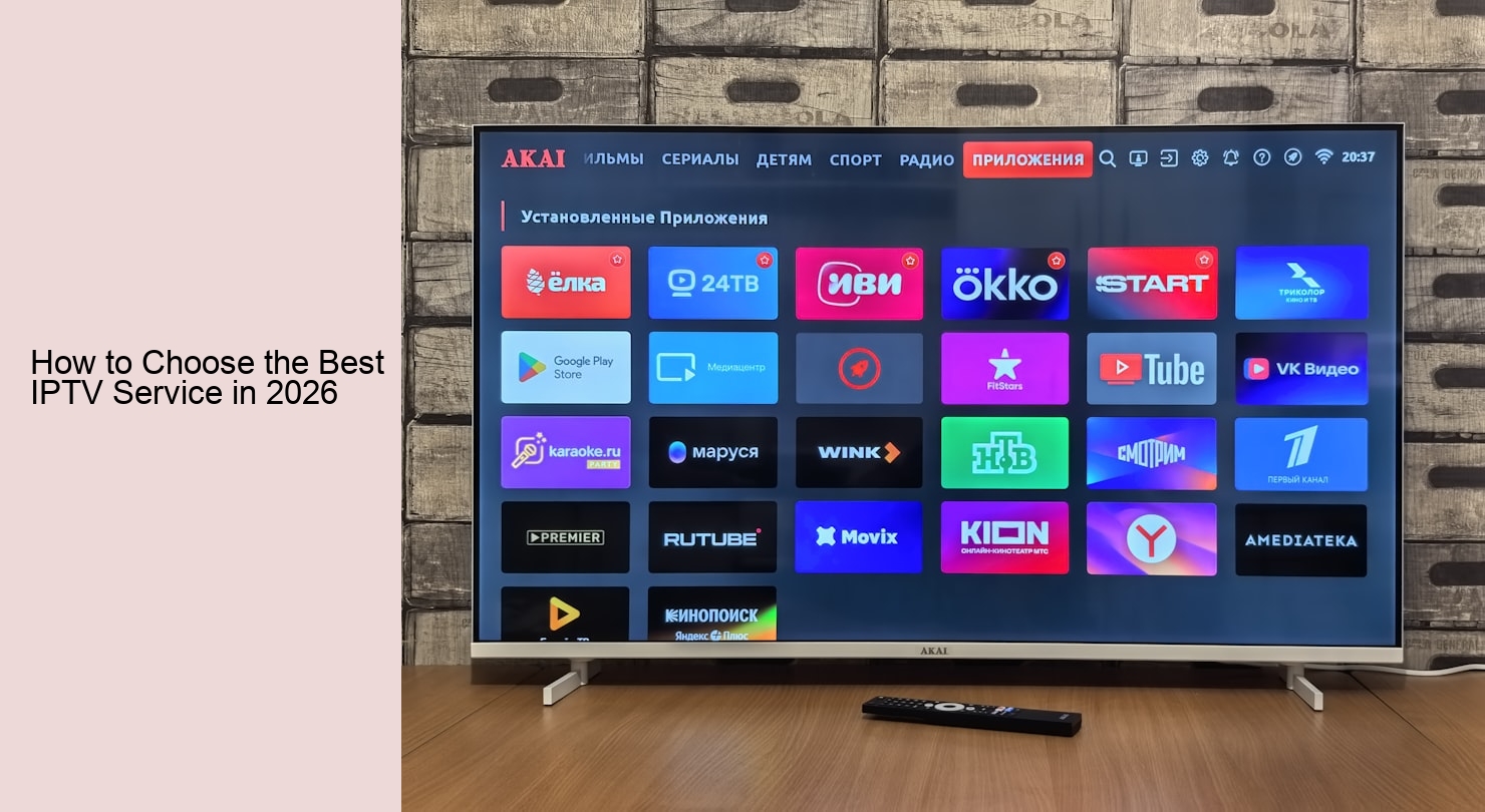 How to Choose the Best IPTV Service in 2026