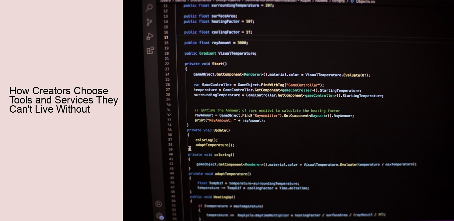 How Creators Choose Tools and Services They Can't Live Without
